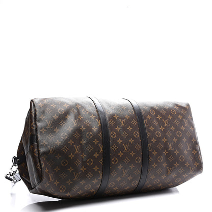 Louis Vuitton Monogram Macassar Keepall Bandouliere 55 3 of 14