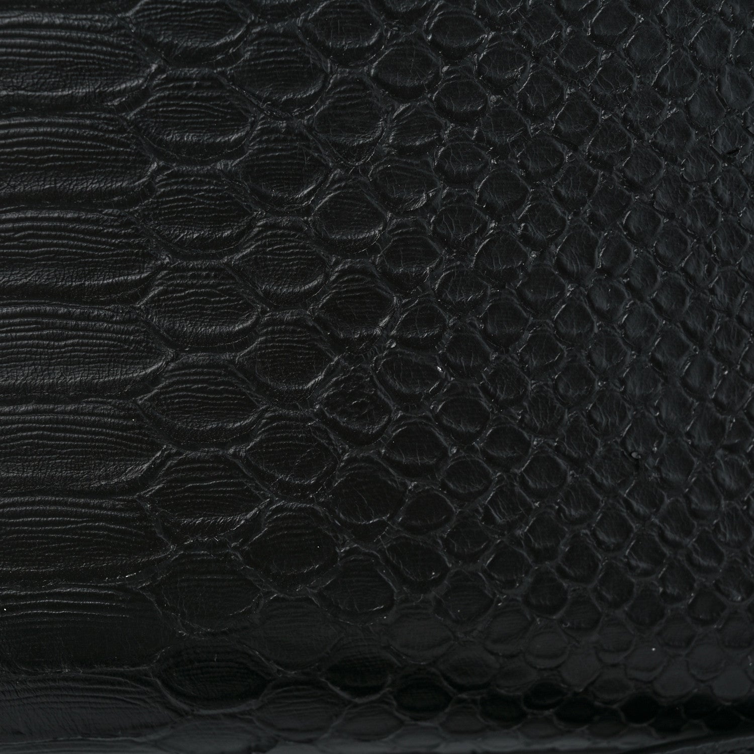 Saint Laurent Python Calfskin Embossed Monogram Baby Cabas Black 12 of 12