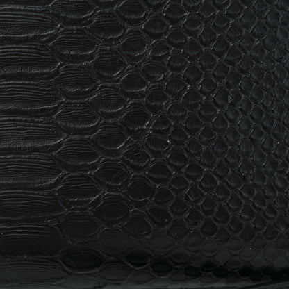 Saint Laurent Python Calfskin Embossed Monogram Baby Cabas Black 12 of 12