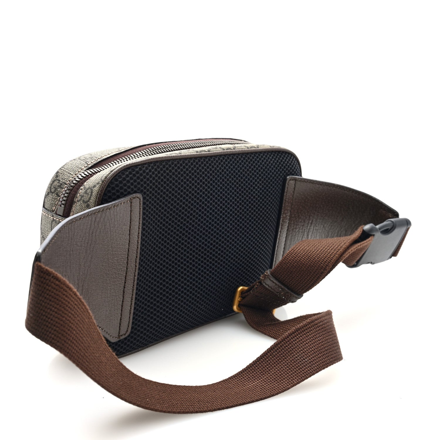 Gucci Soft GG Supreme Monogram Medium Ophidia Belt Bag Dark Brown 3 of 9