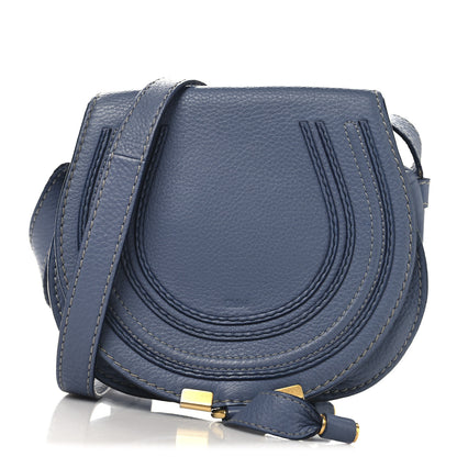 Chloe Calfskin Small Marcie Round Crossbody Bag Royal Navy 1 of 12