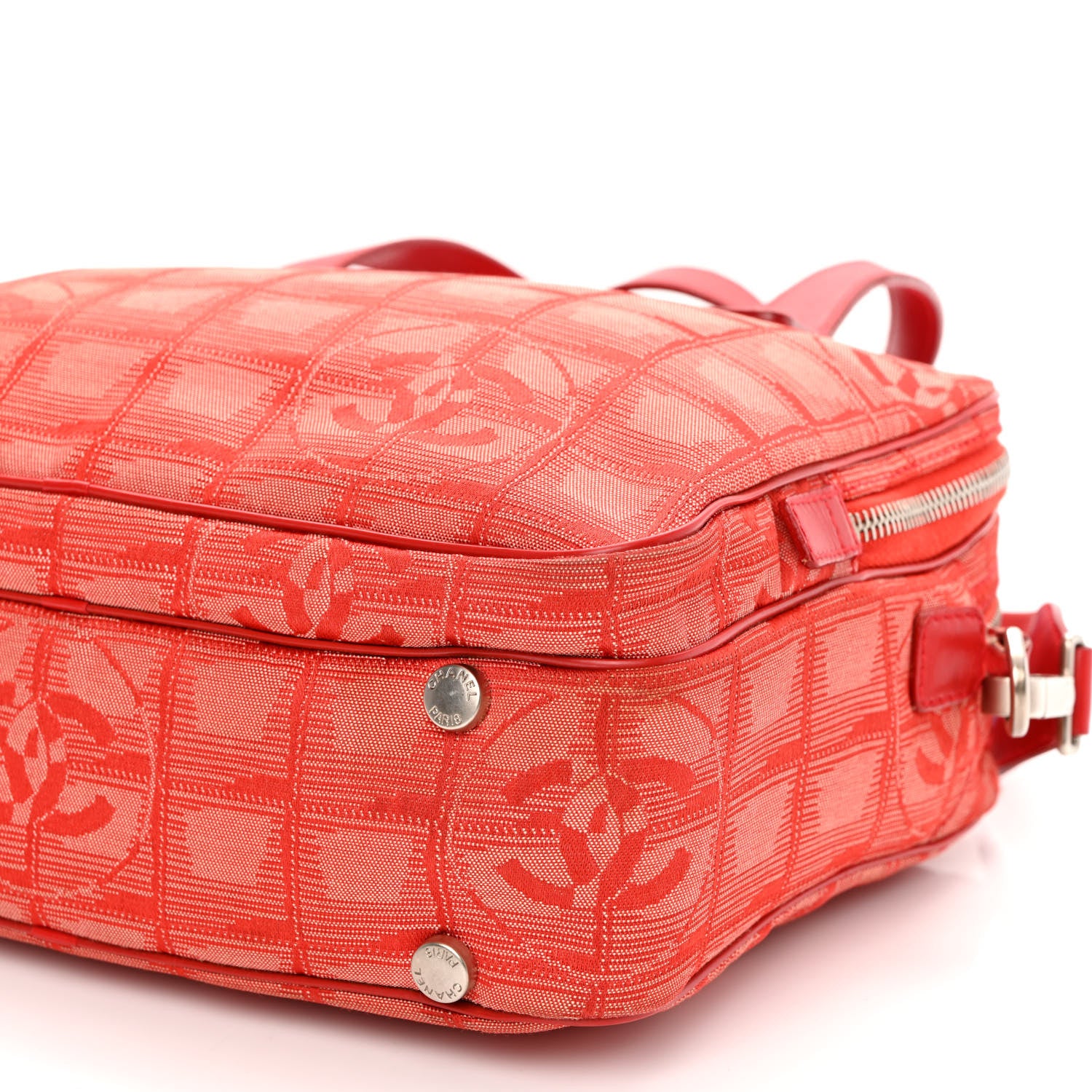 Chanel Nylon Small Travel Tote Red 11 of 15