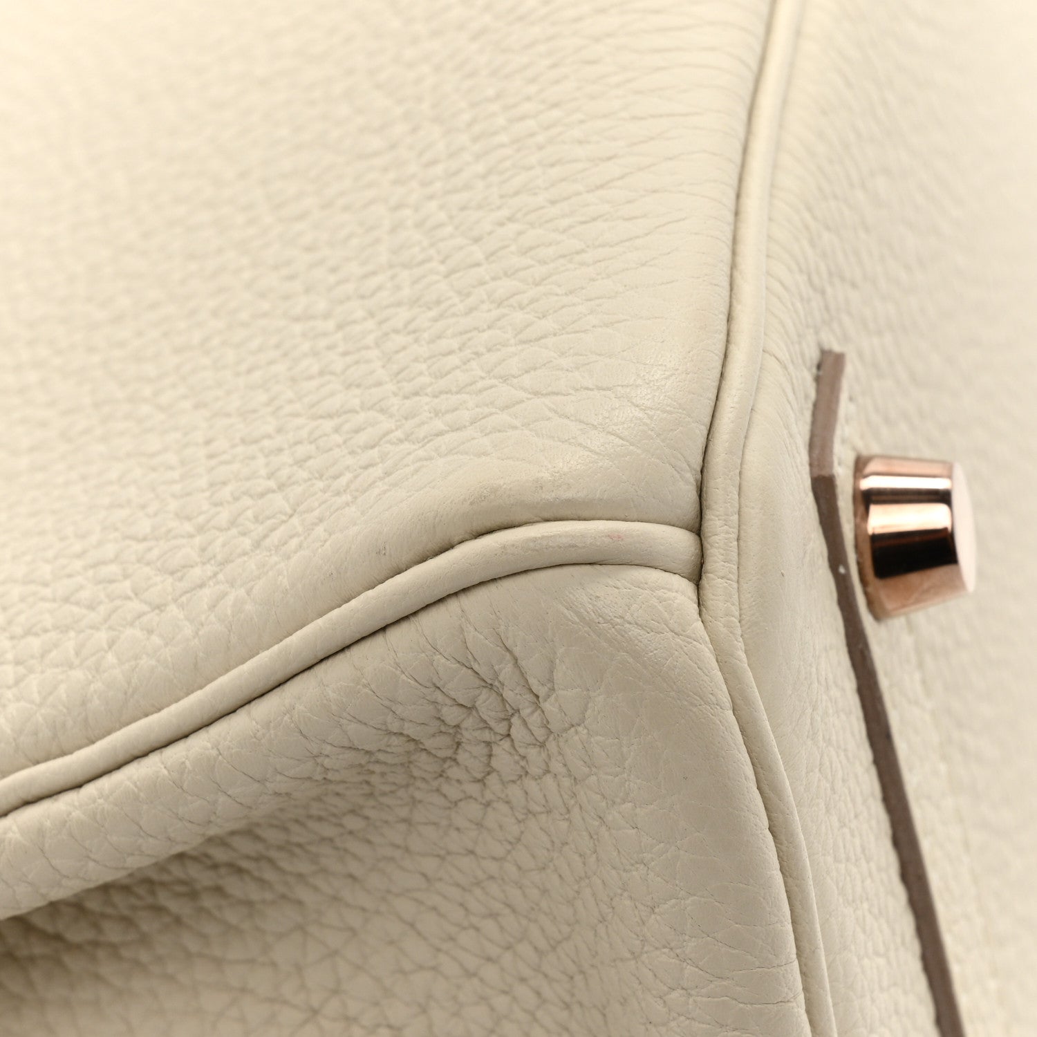 Hermes Togo Birkin 25 Craie 9 of 13