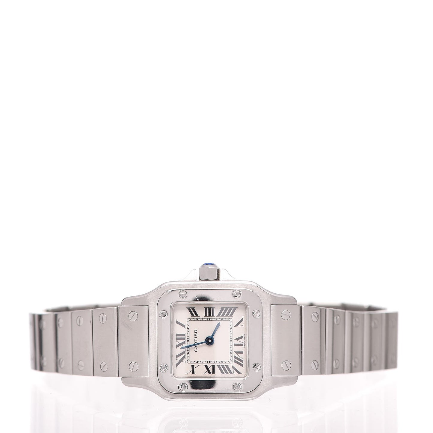 Stainless Steel 24mm Santos de Galbee Quartz Watch