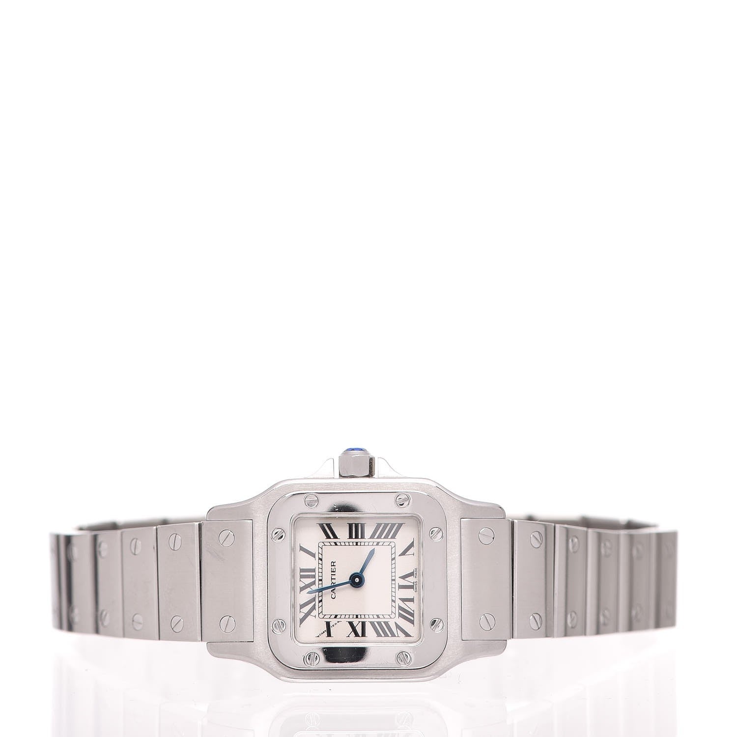 Cartier Stainless Steel 24mm Santos de Galbee Quartz Watch 3 of 10