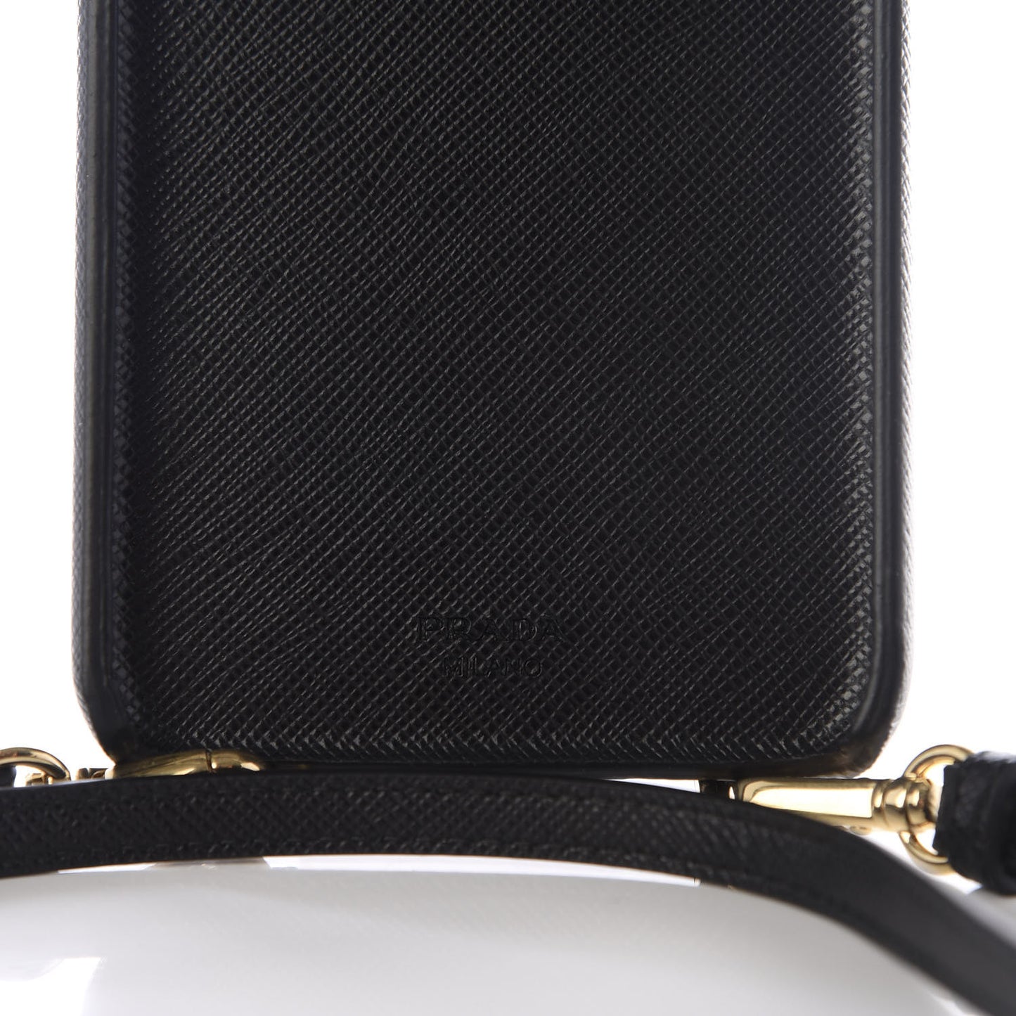 Saffiano Metal iPhone XS Max Case Black