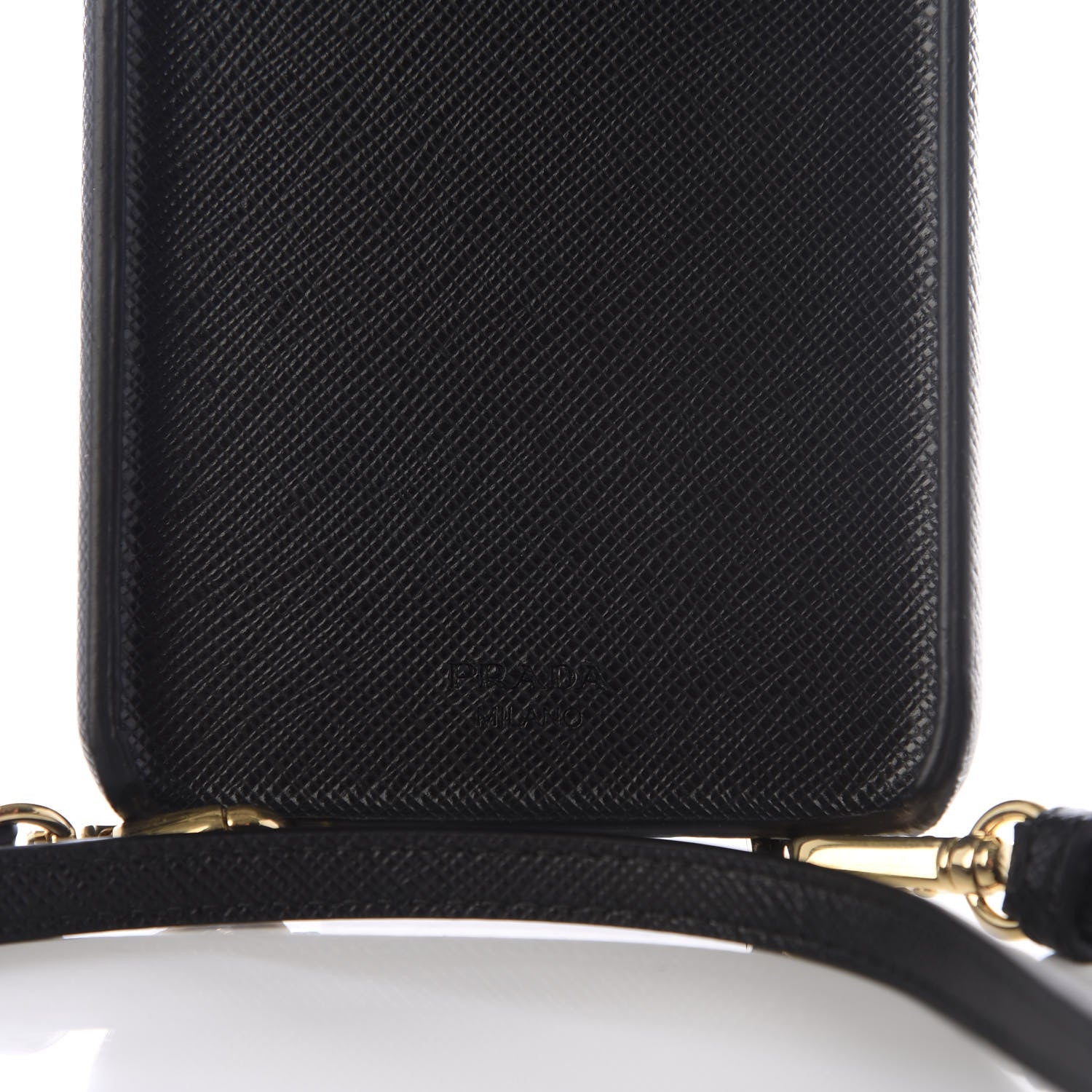Prada Saffiano Metal iPhone XS Max Case Black 4 of 4