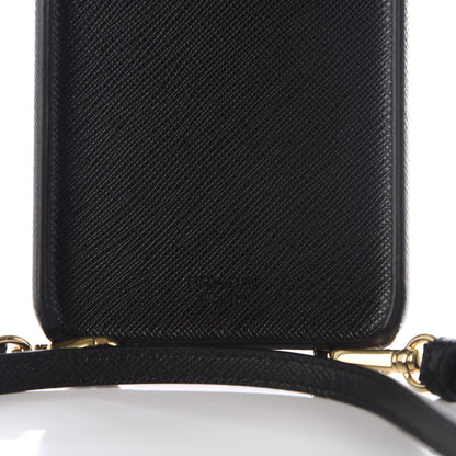 Prada Saffiano Metal iPhone XS Max Case Black 4 of 4