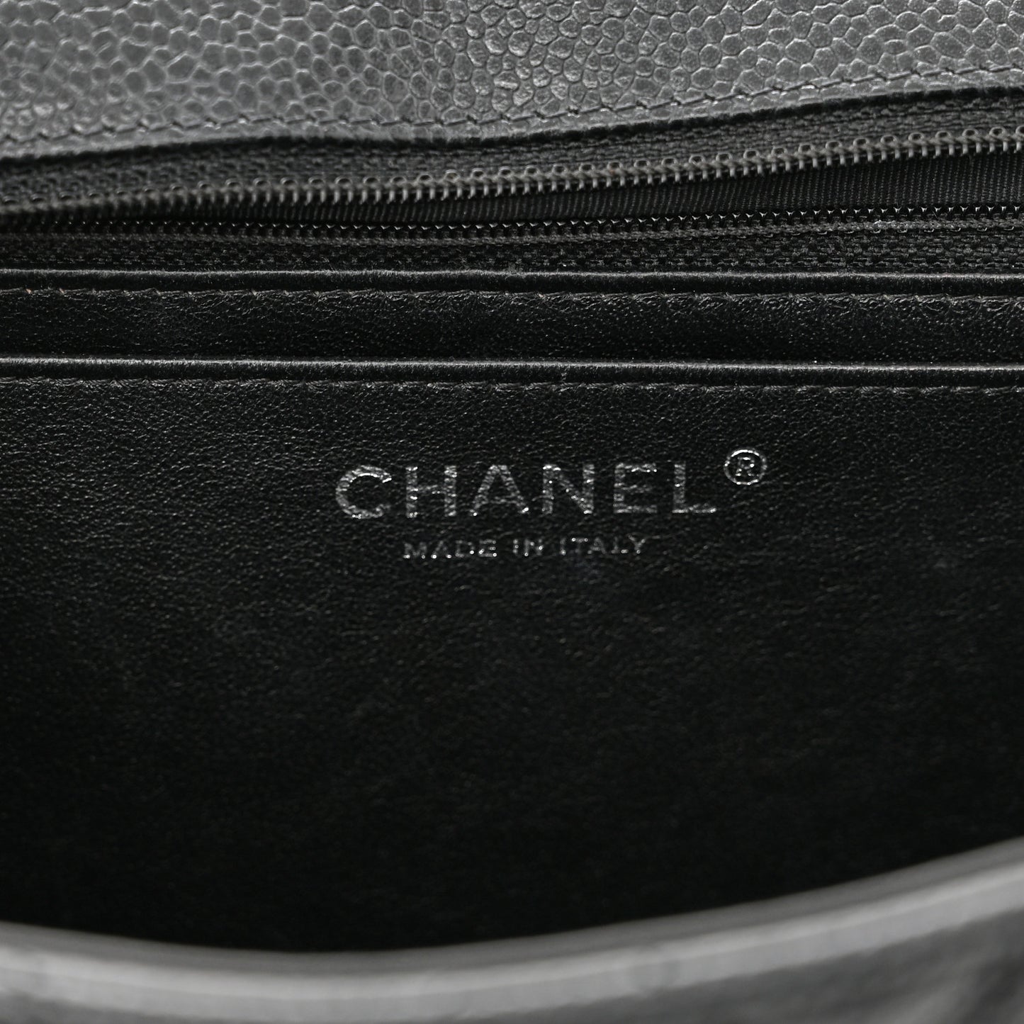 Caviar Quilted Jumbo Single Flap Black