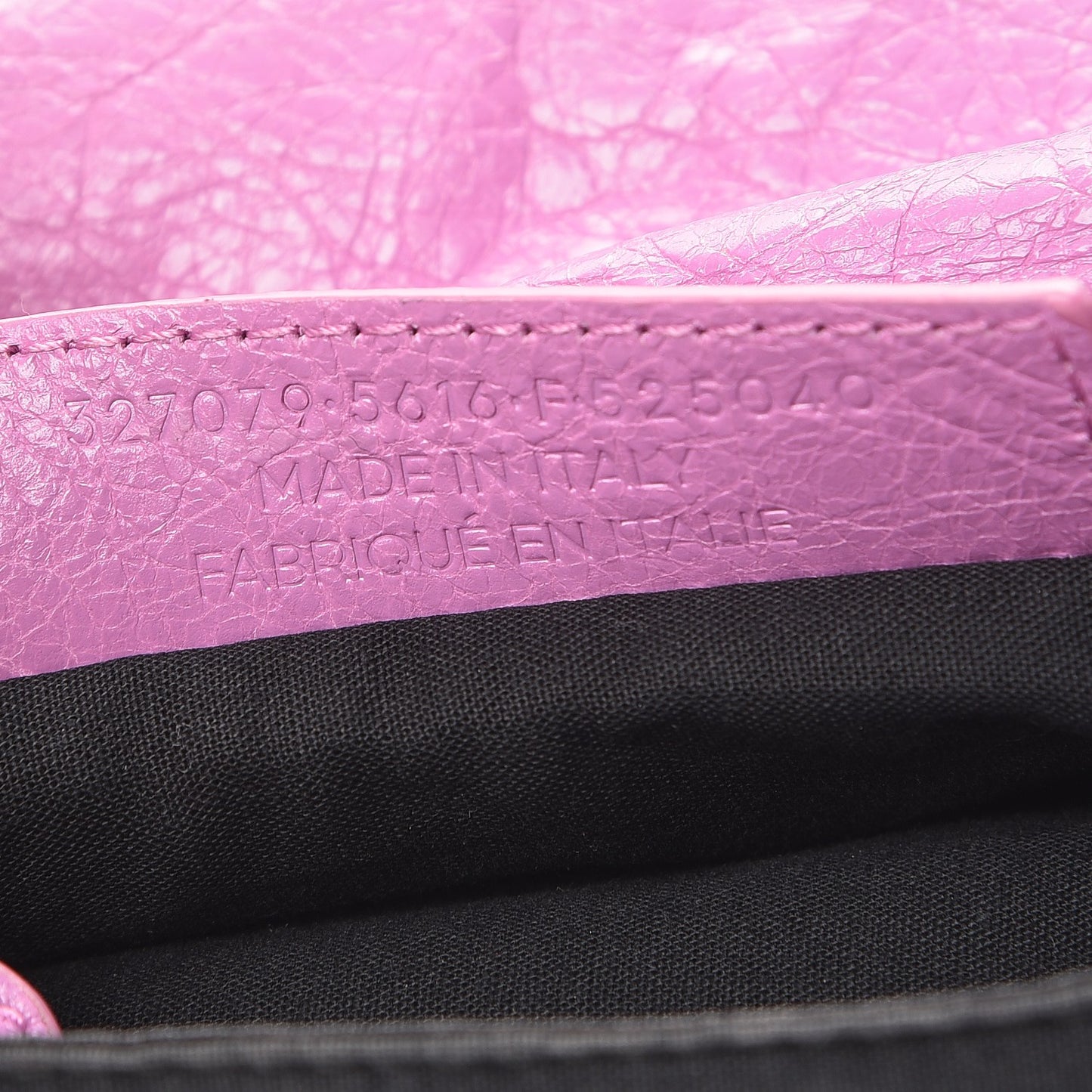 Agneau Giant 12 Gold Hardware Envelope Strap Clutch Rose Berlingot