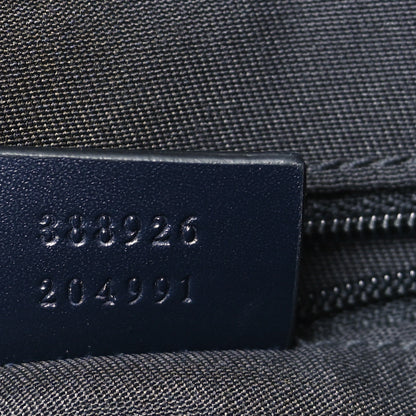 Gucci GG Supreme Monogram Web Flat Messenger Bag Navy 7 of 9