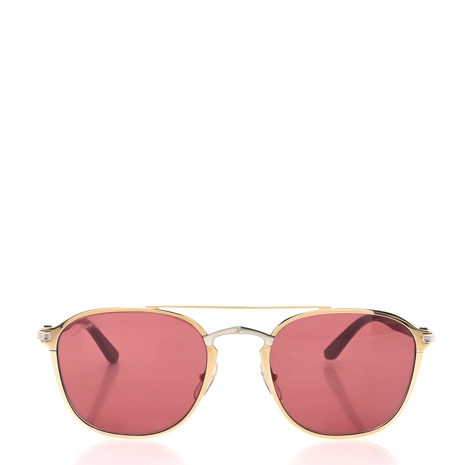 Cartier Signature C De Cartier CT0012S Sunglasses Gold 2 of 7