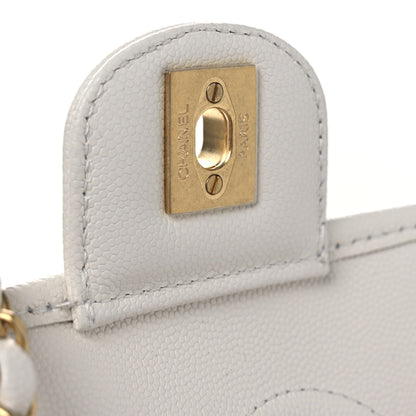 Chanel Caviar School Memory Mini Top Handle Flap White 12 of 12