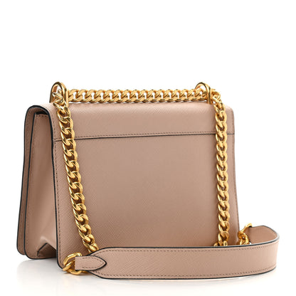Prada Saffiano Chain Shoulder Bag Cammeo 2 of 9