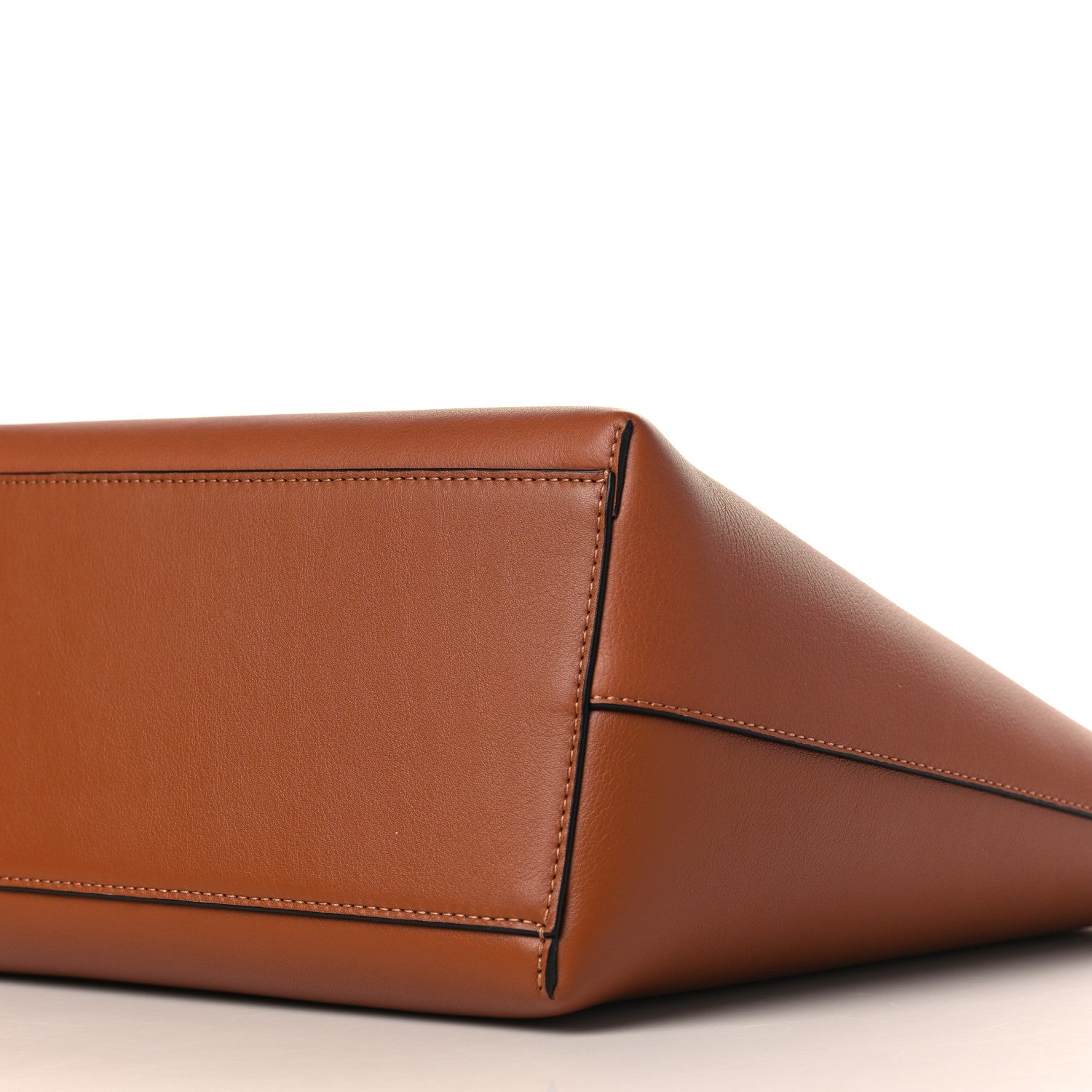 Loewe Smooth Calfskin Small Anagram Tote Tan Ecru 8 of 8