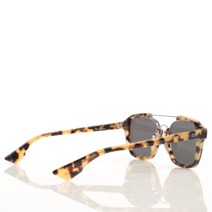 Christian Dior Abstract Square Mirrored Sunglasses Spotted Havana Green 3 of 7