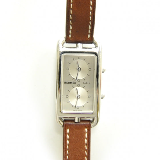 Stainless Steel Barenia 20mm Cape Cod Double Tour Deux Zones Quartz Watch Fauve