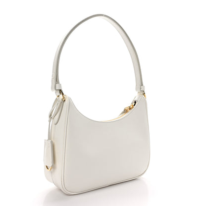 Prada Saffiano Lux Mini Re-Edition Shoulder Bag White 3 of 8