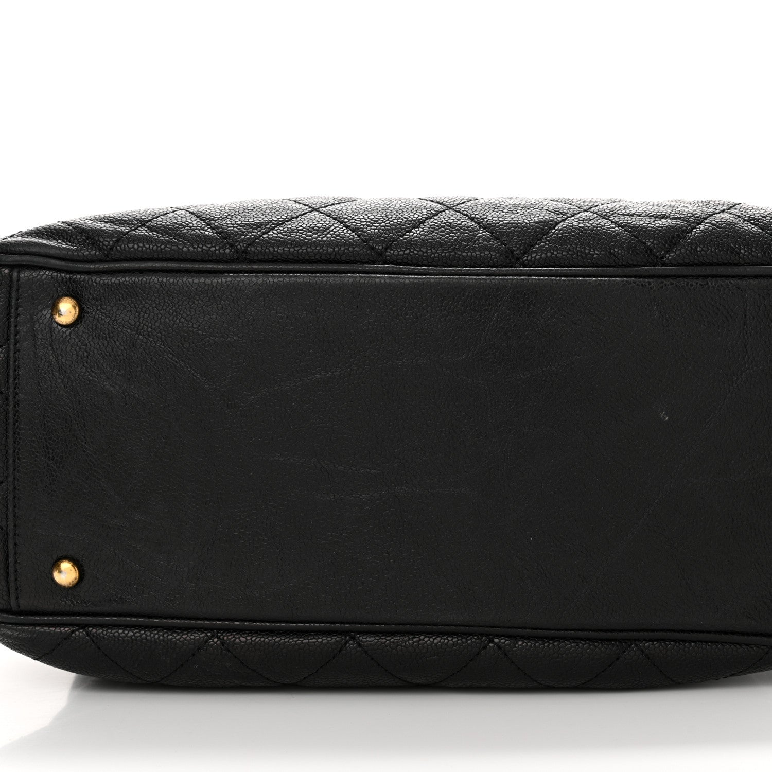 Chanel Glazed Caviar Quilted Small Shiva Tote Black 11 of 12