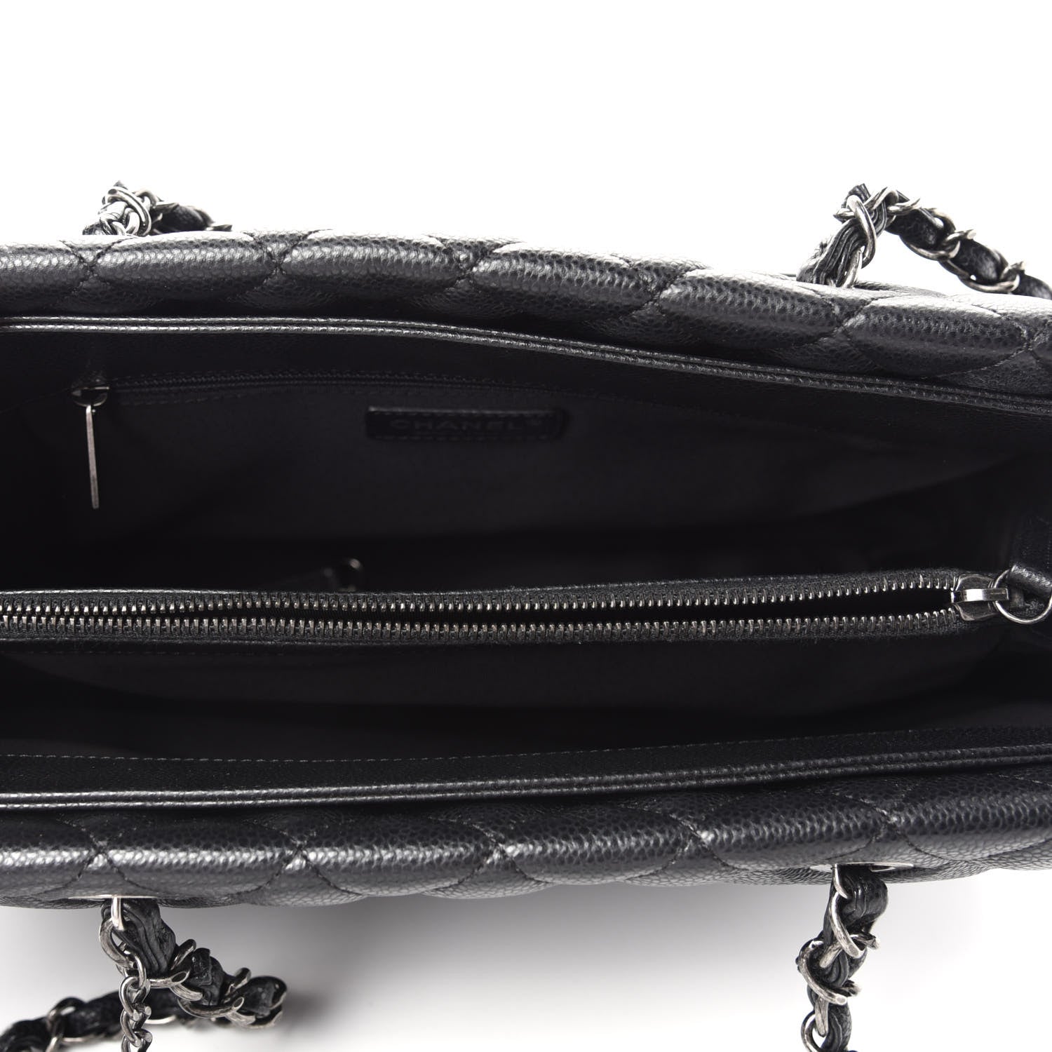 Chanel Caviar Quilted City Shopping Tote Black 5 of 10