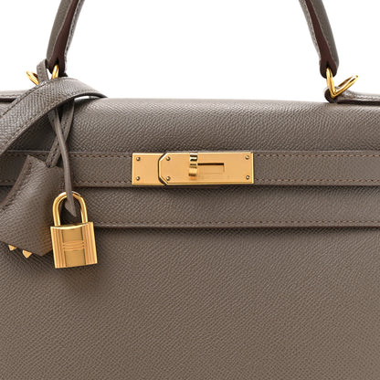 Hermes Epsom Kelly Sellier 28 Etain 14 of 31