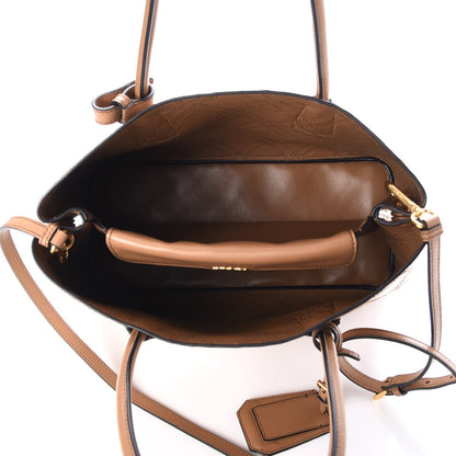 Prada City Calf Quilted Large Double Bag Caramel 6 of 12