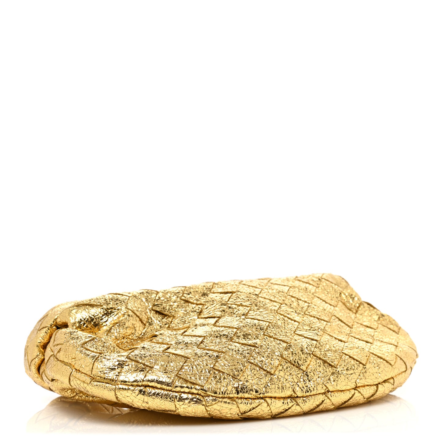 Metallic Nappa Intrecciato Mini Jodie Gold