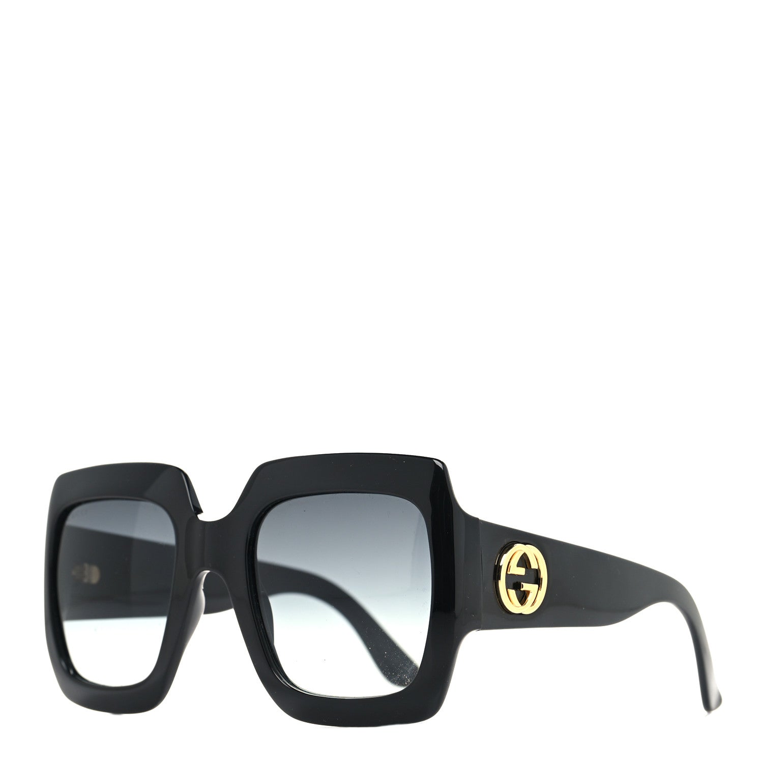 Gucci Acetate Square Frame Sunglasses GG0053S Black 1 of 7