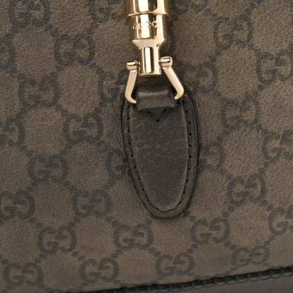 Gucci Guccissima Medium New Jackie Shoulder Bag Olive Green 10 of 16