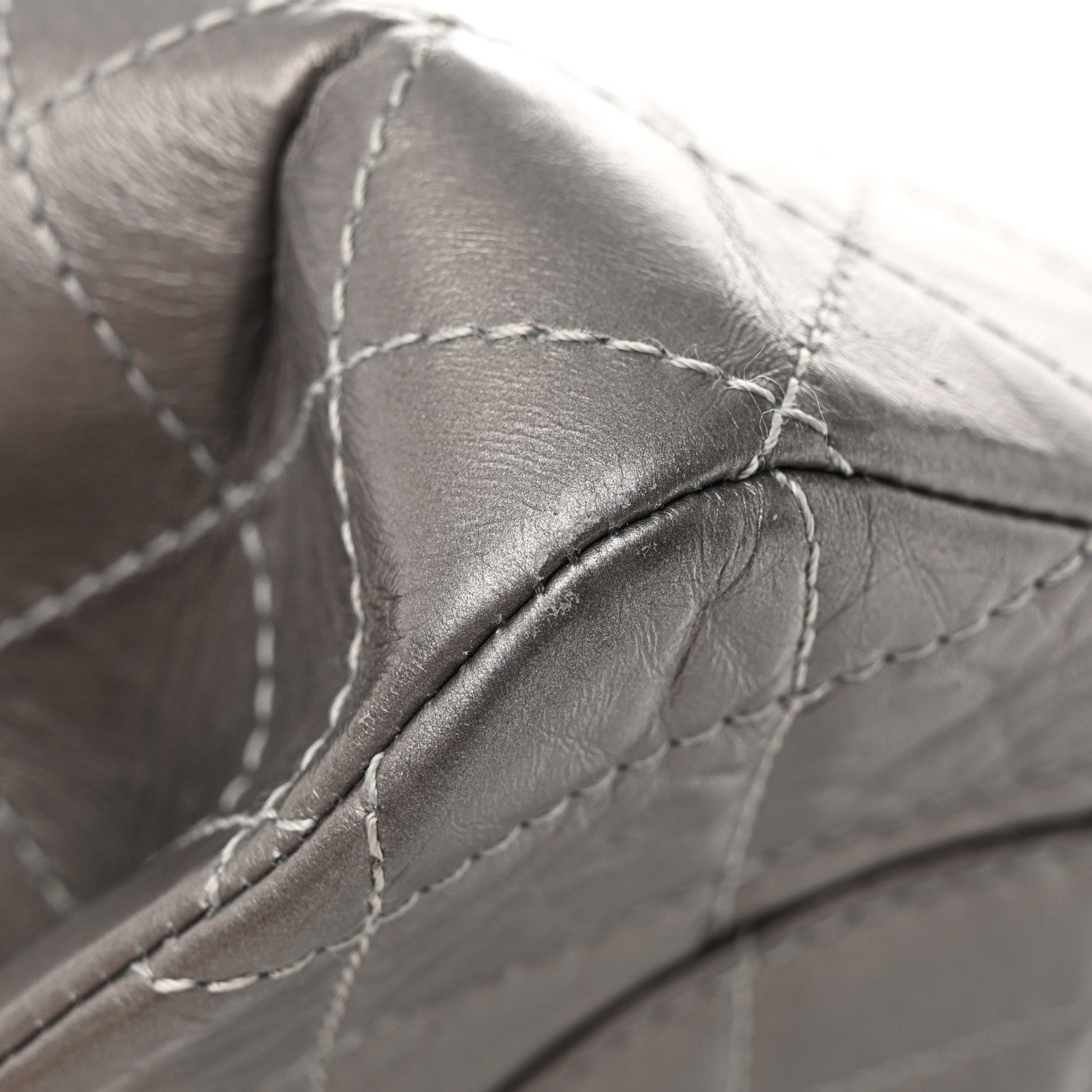 Chanel Metallic Aged Calfskin Quilted 2.55 Reissue 227 Flap Grey 17 of 17