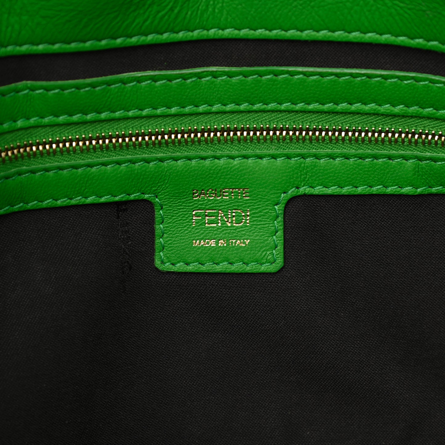 Nappa FF 1974 Embossed Baguette Tomatillo