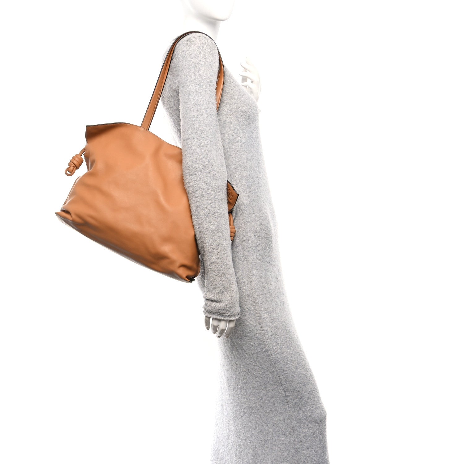 Loewe Calfskin Large Flamenco Knot Bag Warm Desert 3 of 10