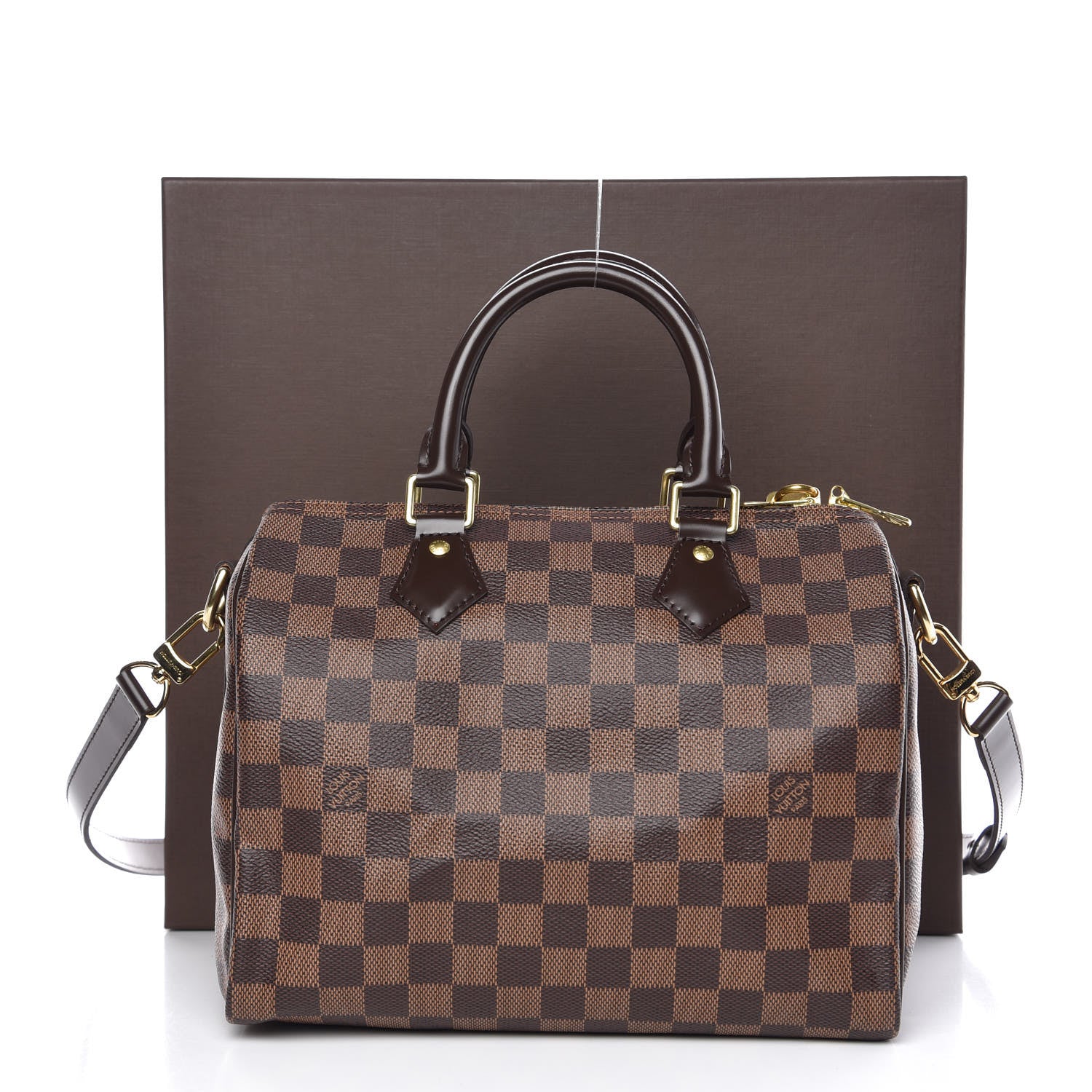 Louis Vuitton Damier Ebene Speedy Bandouliere 25 8 of 8
