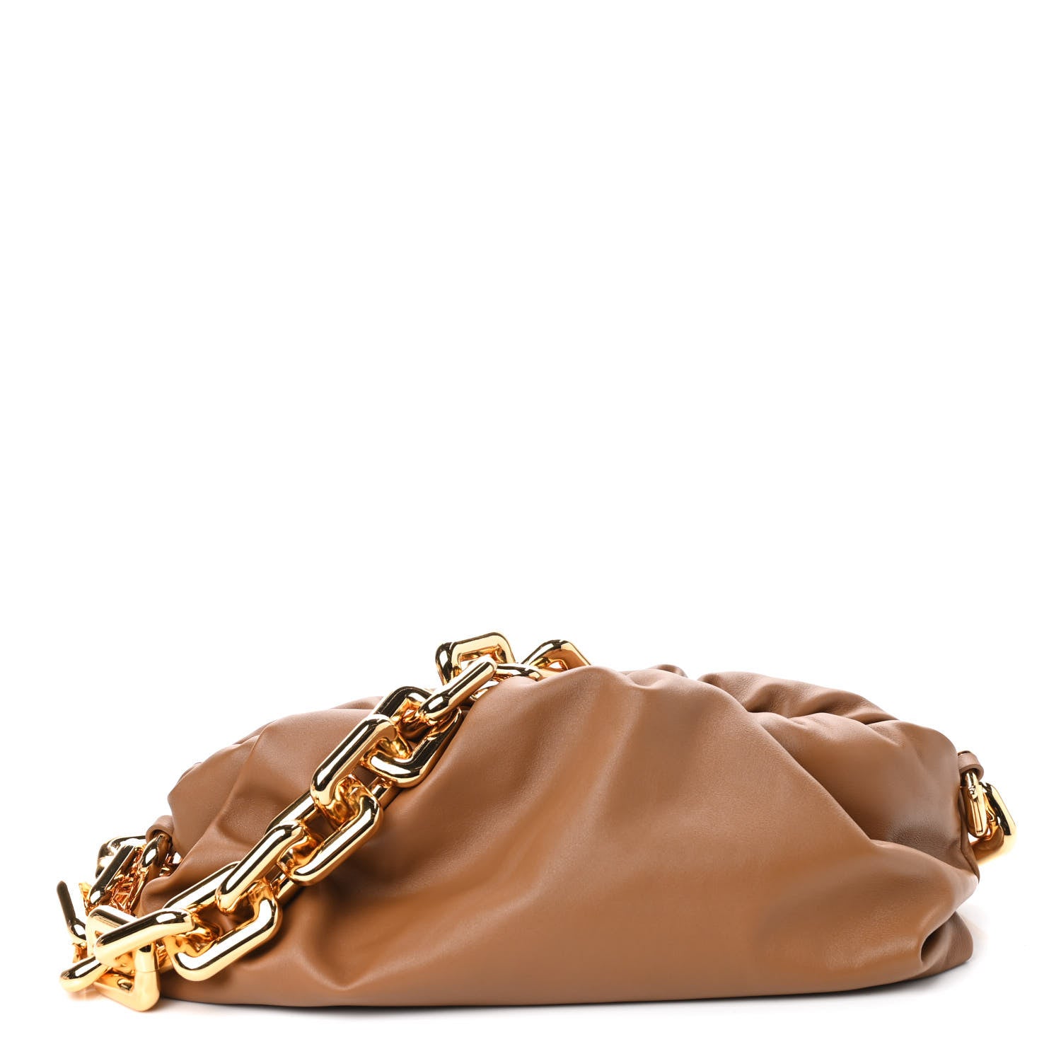 Bottega Veneta Calfskin The Pouch Chain Cammello 1 of 8