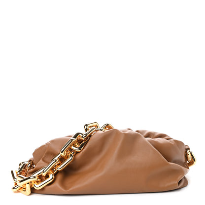 Bottega Veneta Calfskin The Pouch Chain Cammello 1 of 8