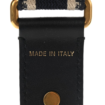 Christian Dior Canvas Embroidered Shoulder Strap Blue 5 of 5