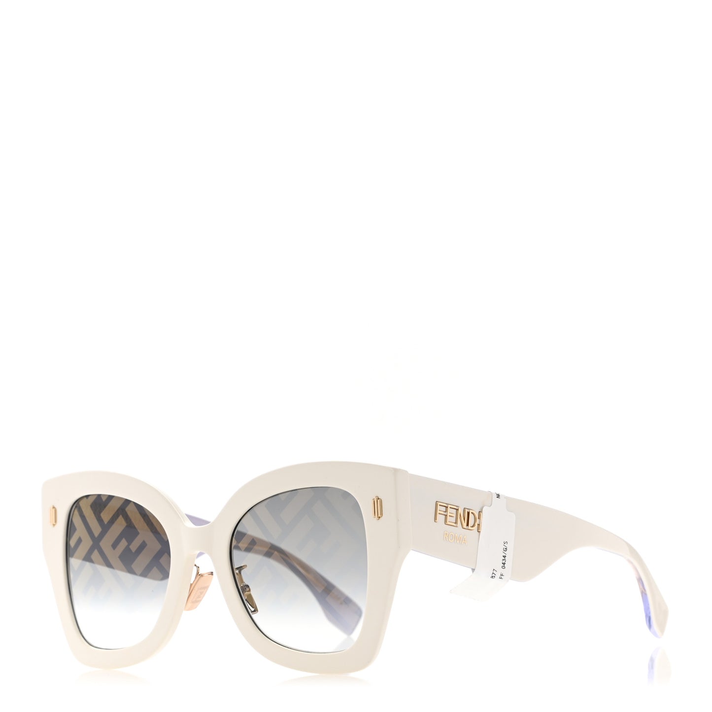 Acetate FF Sunglasses FF 0434/G/S White Gold
