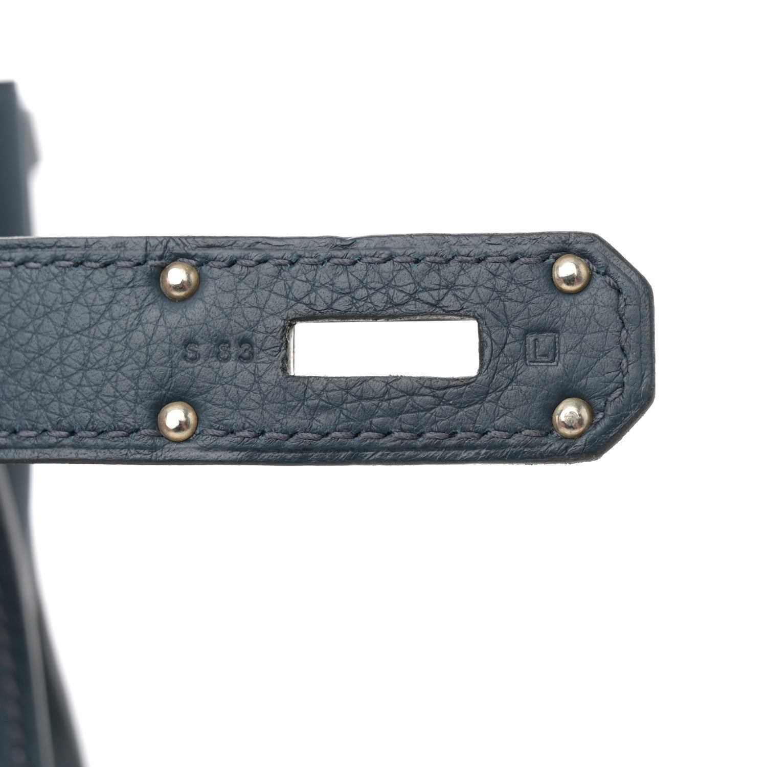 Hermes Taurillon Clemence Jypsiere 34 Bleu de Prusse 7 of 15