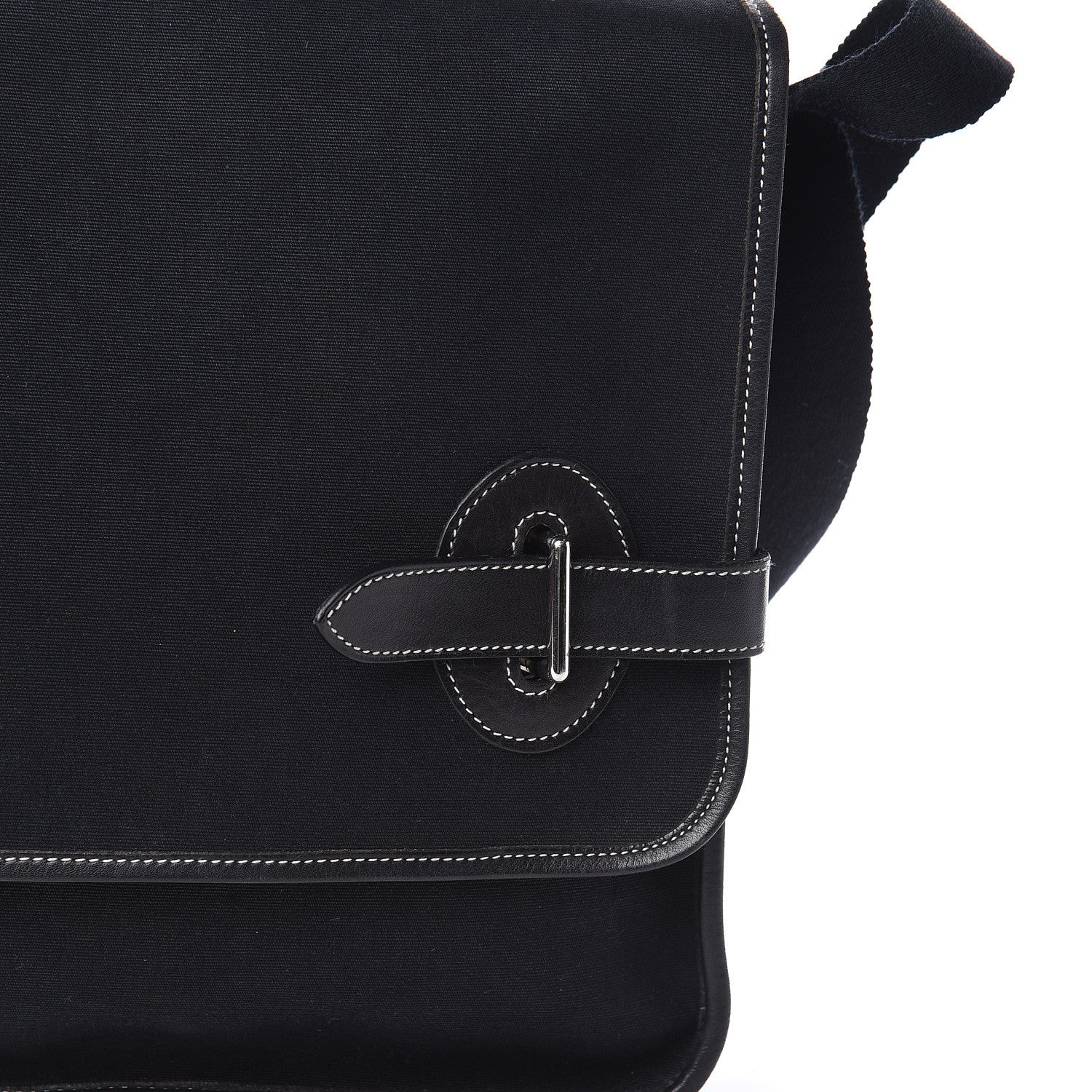 Hermes Toile Officier Buenaventura PM Messenger Black 10 of 10