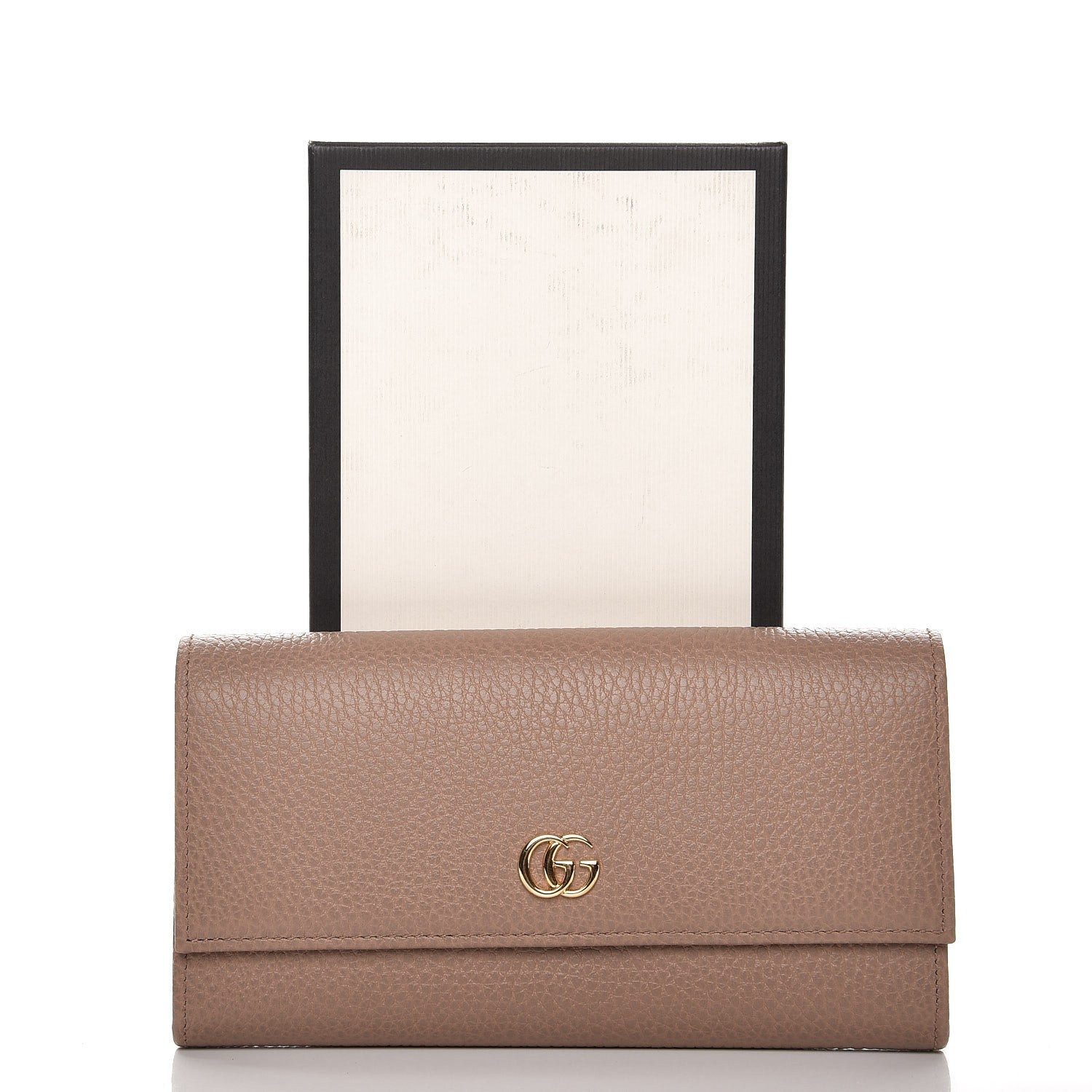Gucci Dollar Calfskin GG Marmont Continental Wallet Porcelain Rose 8 of 8