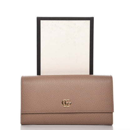 Gucci Dollar Calfskin GG Marmont Continental Wallet Porcelain Rose 8 of 8