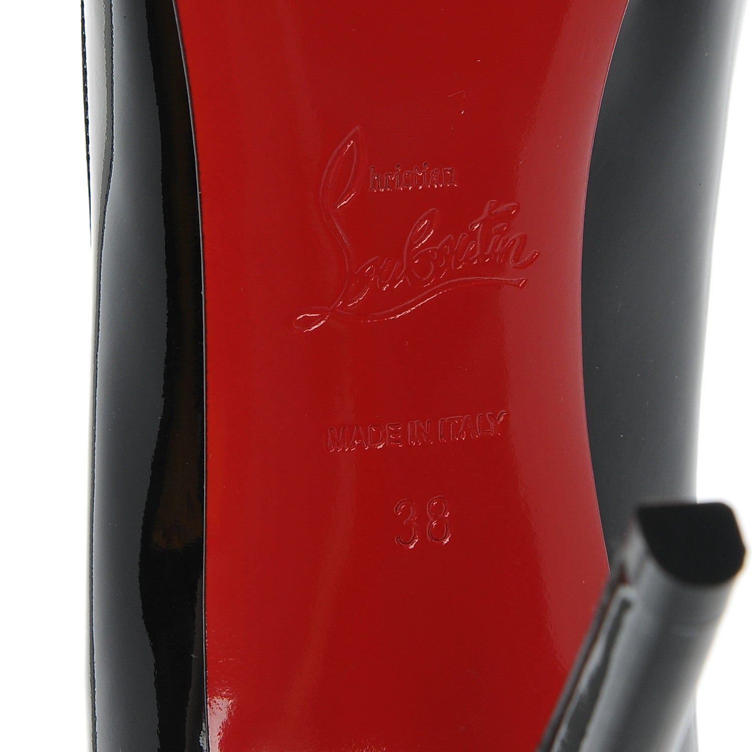 Christian Louboutin Patent Pigalle 100 Pumps 38 Black 6 of 7