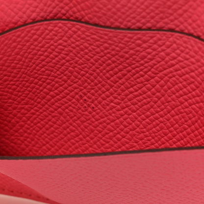 Hermes Epsom Mini Clic Card Holder Rose Azalee 10 of 11