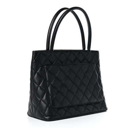Chanel Caviar Quilted Medallion Tote Black 3 of 13