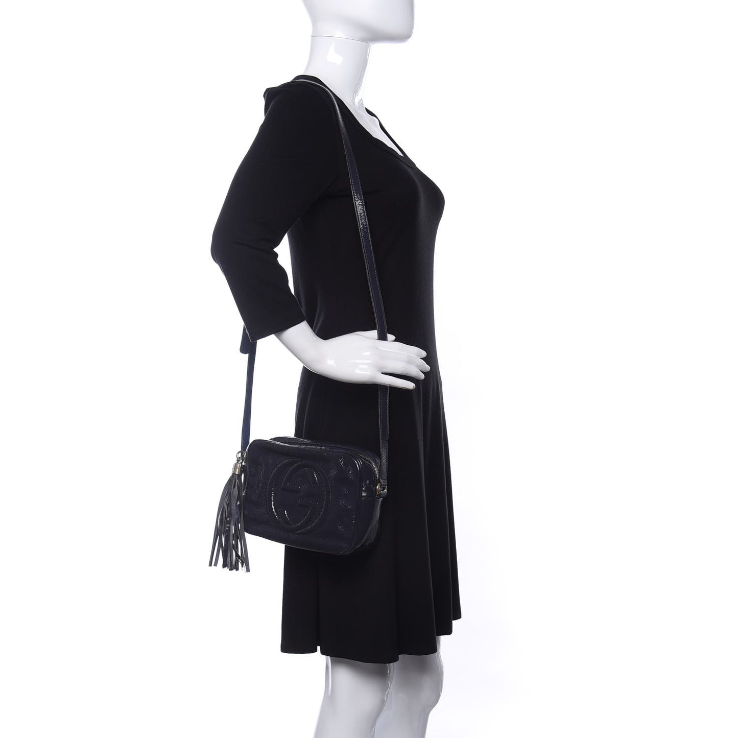 Vernice Naplack Small Soho Disco Bag Uniform Blue