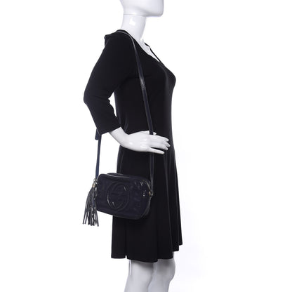 Gucci Vernice Naplack Small Soho Disco Bag Uniform Blue 2 of 10