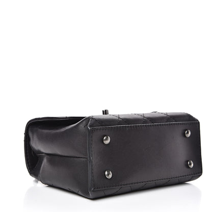 Chanel Calfskin Stitched Small Crossbody Flap Black 3 of 17