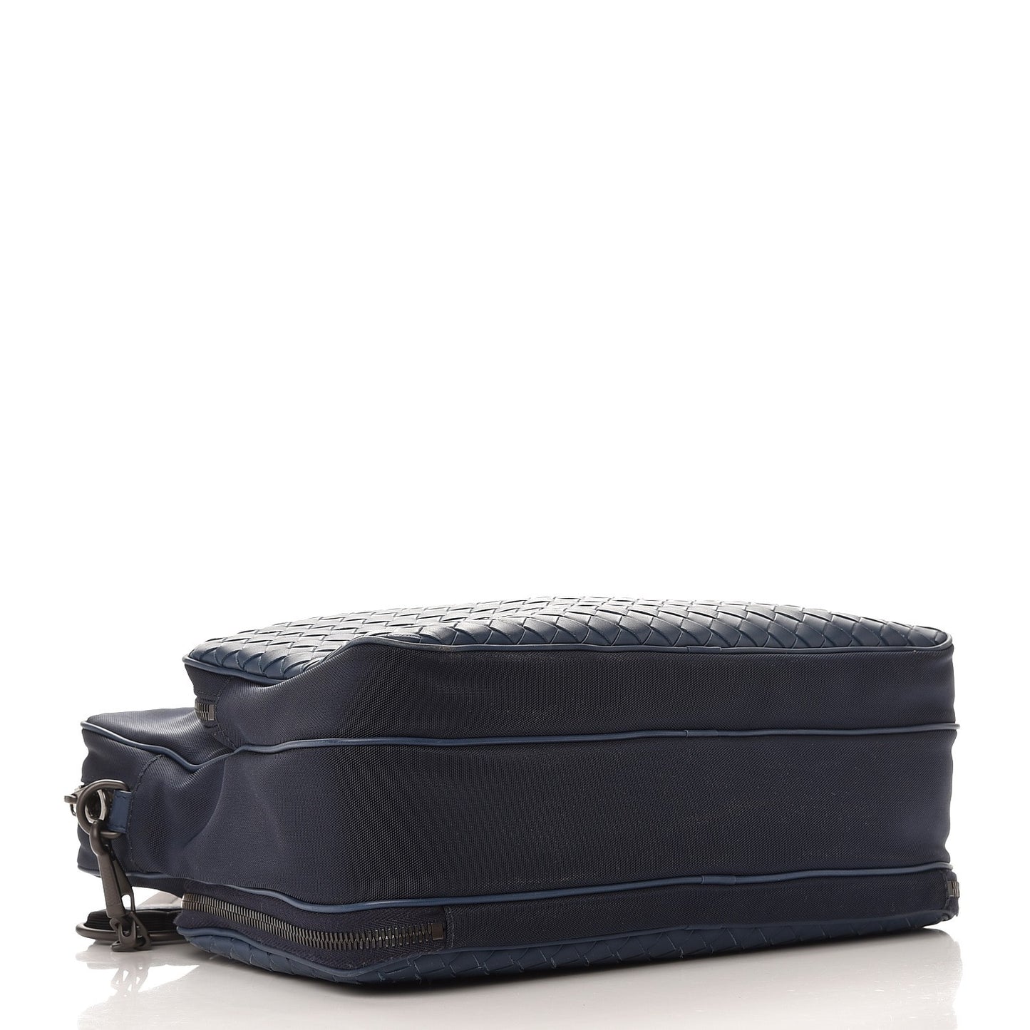 Canvas Calfskin Intrecciato Messenger Tourmaline Pacific