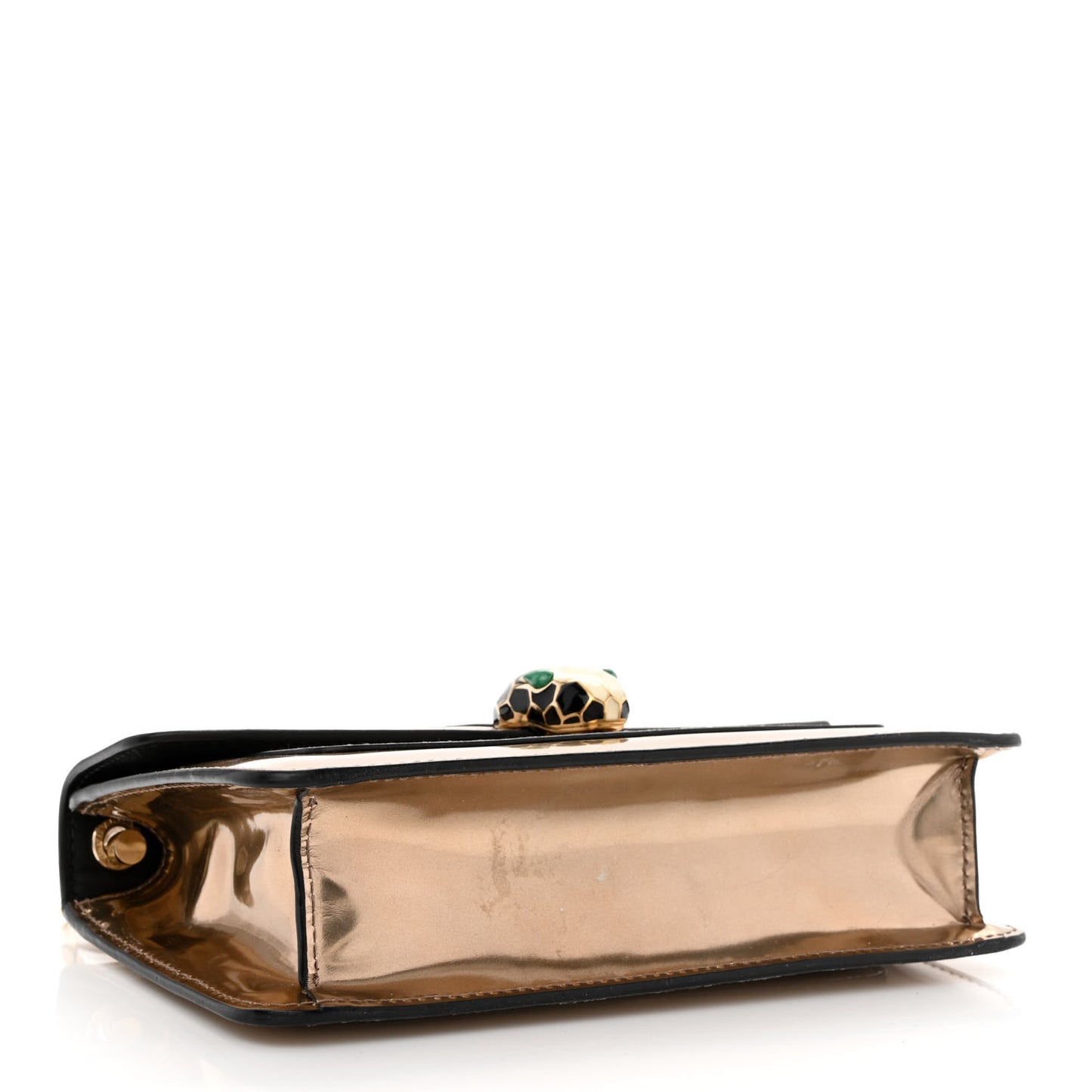 Metallic Calfskin Serpenti Forever Crossbody Bag Bronze