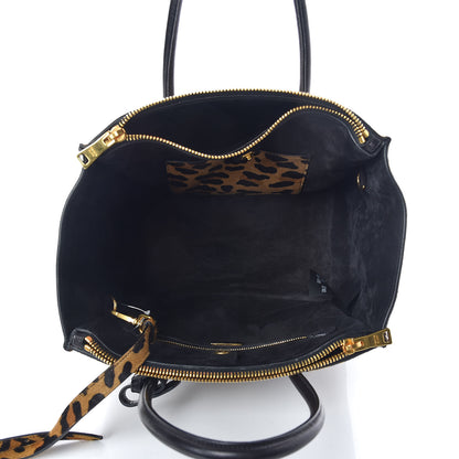 Prada Cavallino Leopard Print Twin Pocket Tote 5 of 15